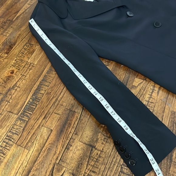 Talbots Blazer Black Wool blend 2 button classic cut lined size 6 - Picture 8 of 16